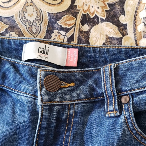 CAbi Sz 10 cropped womens jeans - #49-T💛 - Picture 5 of 7
